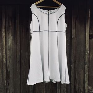 White and black tennis dress